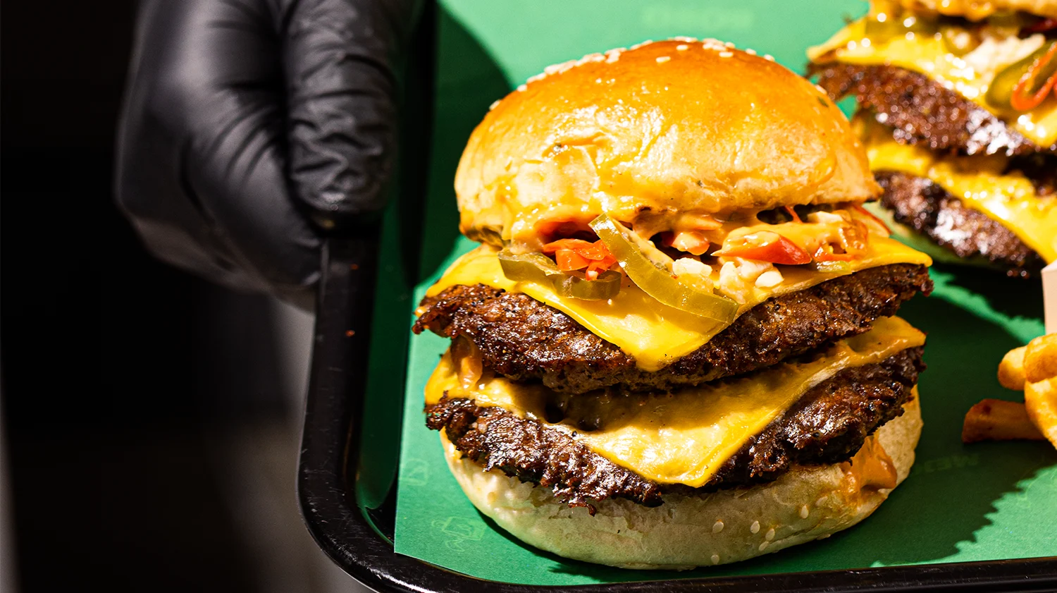 Chili Garlic Cheeseburger